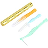 Fydun Kit de Limpieza de aerógrafo- 4 Piezas Kit de Herramientas de Limpieza de aerógrafo 3 cepillos de Limpieza y…